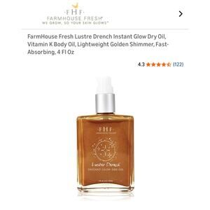 FarmHouse Fresh Lustre Drench Instant Glow Dry Oil